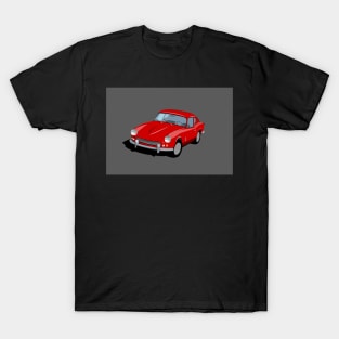 Triumph GT6 Mk1 Graphic Poster -Red T-Shirt